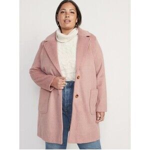 Old Navy Women’s Inauguration Coat Pink Paradigm Color Size 2X Soft Mid Length